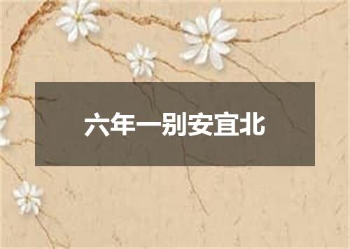 六年一别安宜北