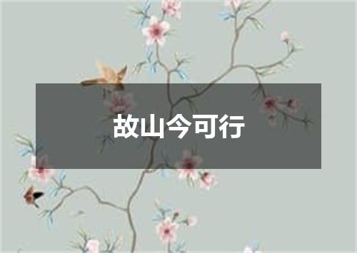 故山今可行