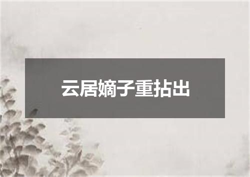 云居嫡子重拈出