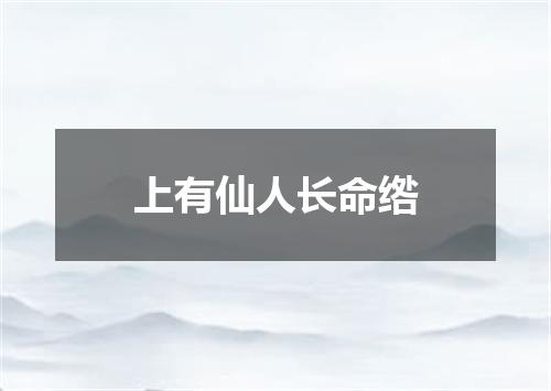 上有仙人长命绺