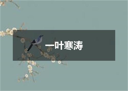 一叶寒涛