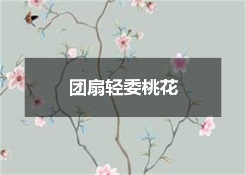 团扇轻委桃花