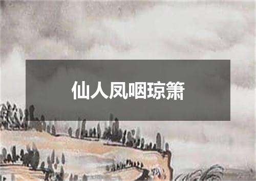 仙人凤咽琼箫