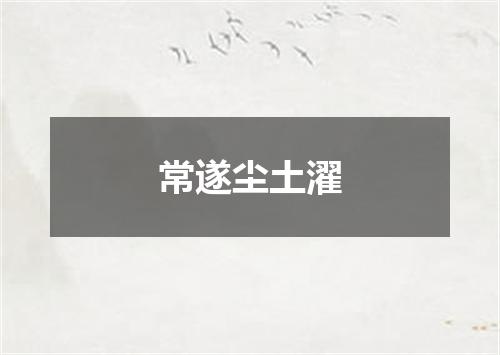常遂尘土濯