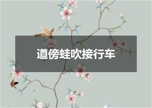 道傍蛙吹接行车
