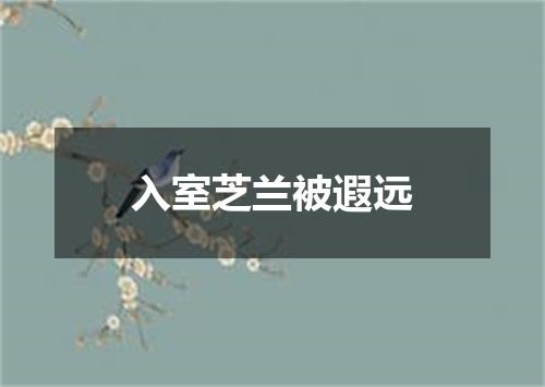 入室芝兰被遐远