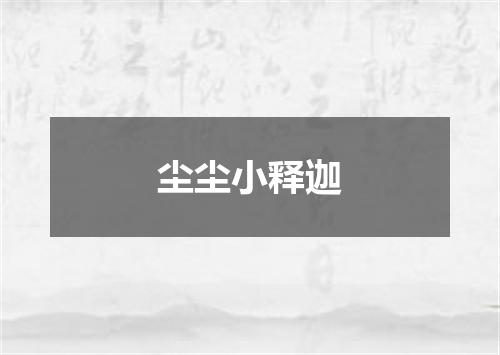尘尘小释迦
