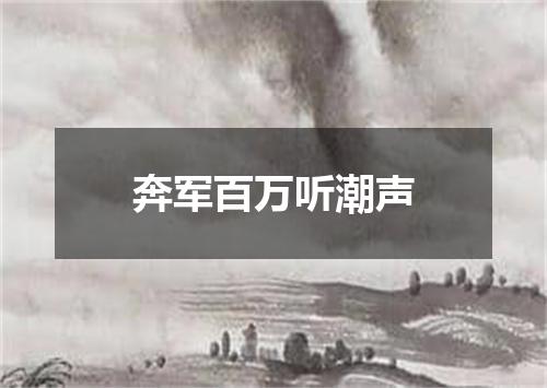 奔军百万听潮声