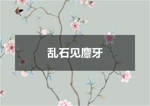 乱石见麞牙