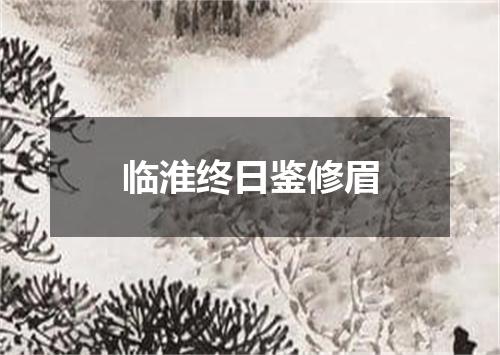 临淮终日鉴修眉