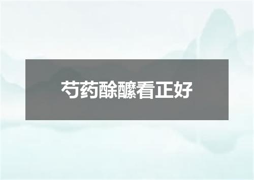 芍药酴醿看正好