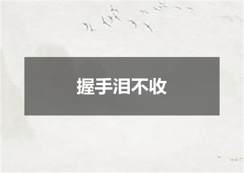 握手泪不收