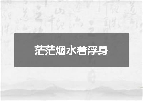 茫茫烟水着浮身