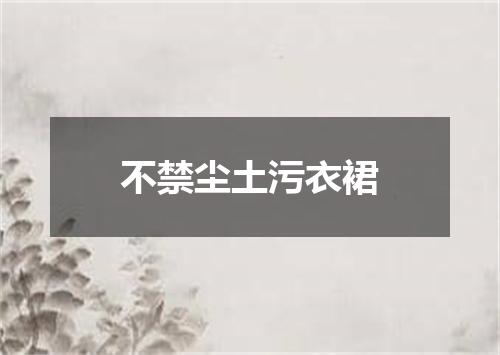 不禁尘土污衣裙