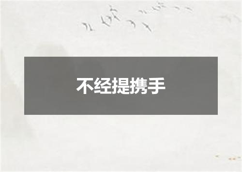 不经提携手