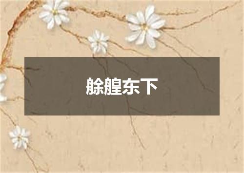 艅艎东下