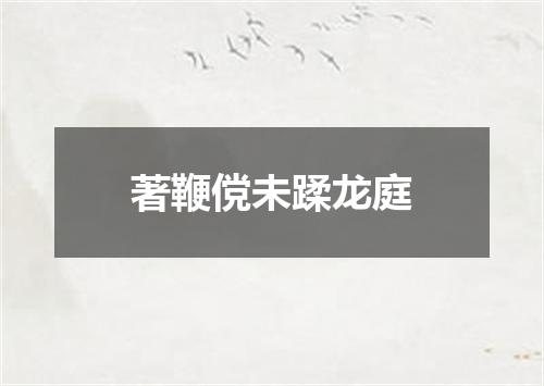 著鞭傥未蹂龙庭
