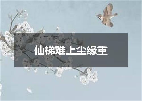 仙梯难上尘缘重