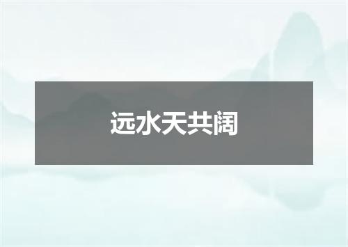 远水天共阔