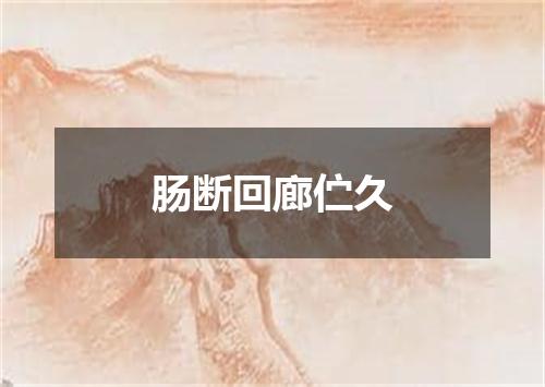 肠断回廊伫久