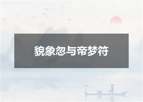 貌象忽与帝梦符