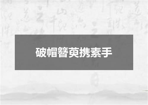 破帽簪萸携素手