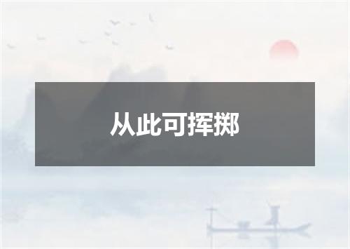从此可挥掷