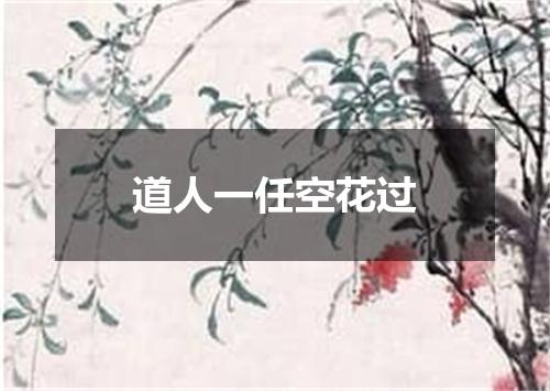 道人一任空花过