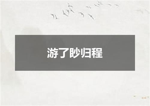 游了眇归程