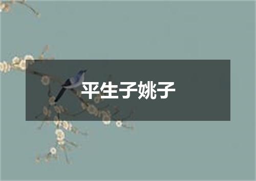 平生子姚子