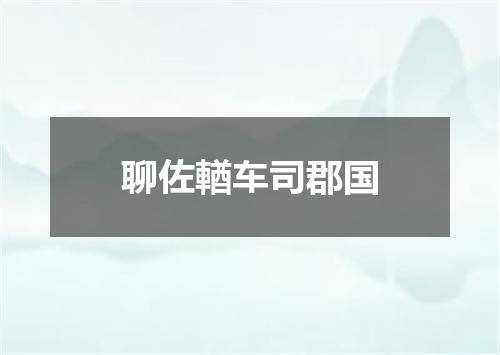 聊佐輶车司郡国