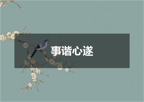 事谐心遂