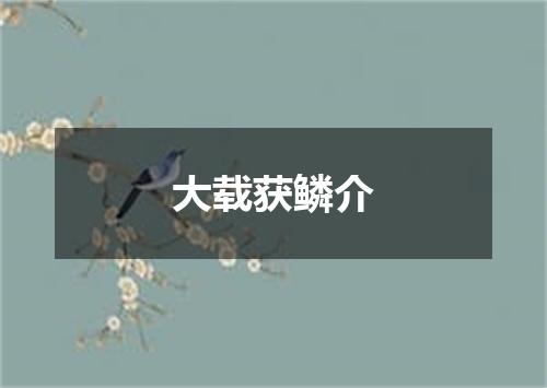 大载获鳞介