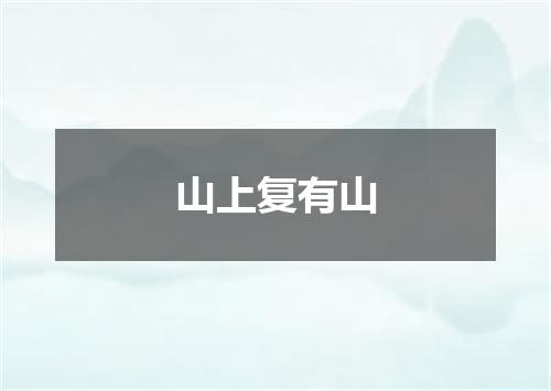 山上复有山