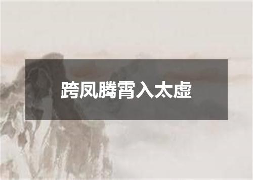 跨凤腾霄入太虚
