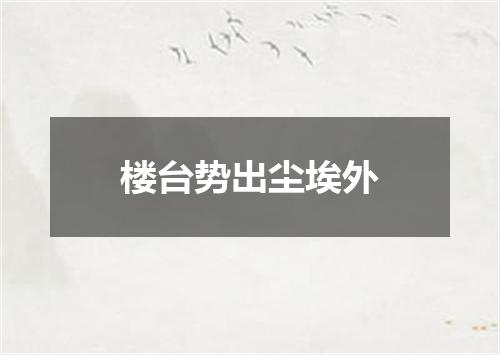 楼台势出尘埃外