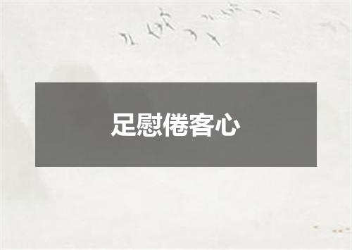 足慰倦客心