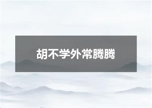 胡不学外常腾腾
