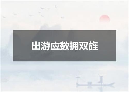 出游应数拥双旌