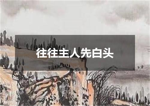 往往主人先白头