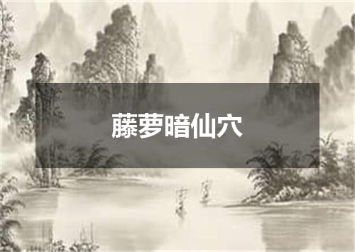 藤萝暗仙穴