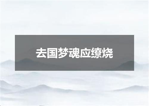 去国梦魂应缭烧
