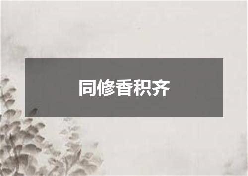 同修香积齐