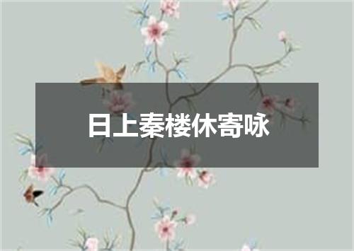 日上秦楼休寄咏