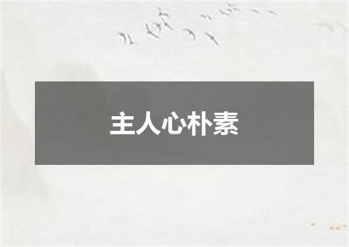 主人心朴素