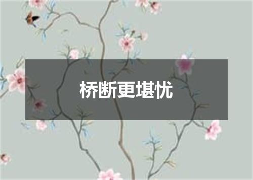桥断更堪忧