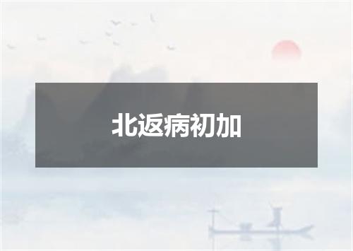 北返病初加