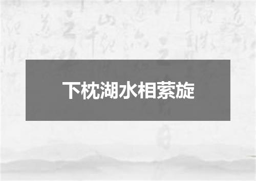 下枕湖水相萦旋