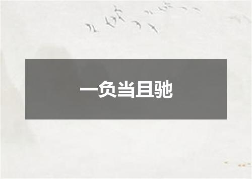 一负当且驰