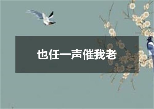 也任一声催我老